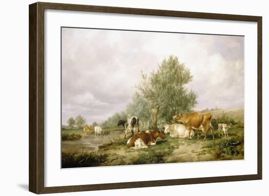 In Canterbury Meadows-Thomas Sidney Cooper-Framed Giclee Print