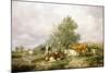 In Canterbury Meadows-Thomas Sidney Cooper-Mounted Giclee Print