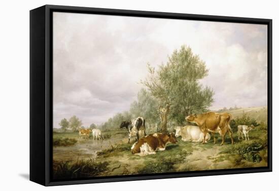 In Canterbury Meadows-Thomas Sidney Cooper-Framed Stretched Canvas