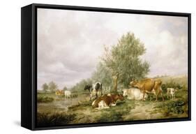 In Canterbury Meadows-Thomas Sidney Cooper-Framed Stretched Canvas