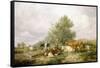 In Canterbury Meadows-Thomas Sidney Cooper-Framed Stretched Canvas