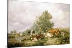 In Canterbury Meadows-Thomas Sidney Cooper-Stretched Canvas