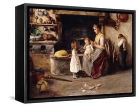 In Castigo, 1899 (Oil on Canvas)-Stefano Novo-Framed Stretched Canvas