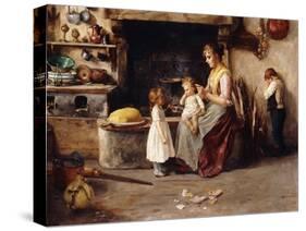 In Castigo, 1899 (Oil on Canvas)-Stefano Novo-Stretched Canvas