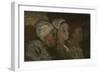 In Church, 1855-57 (Oil on Wood)-Honore Daumier-Framed Giclee Print