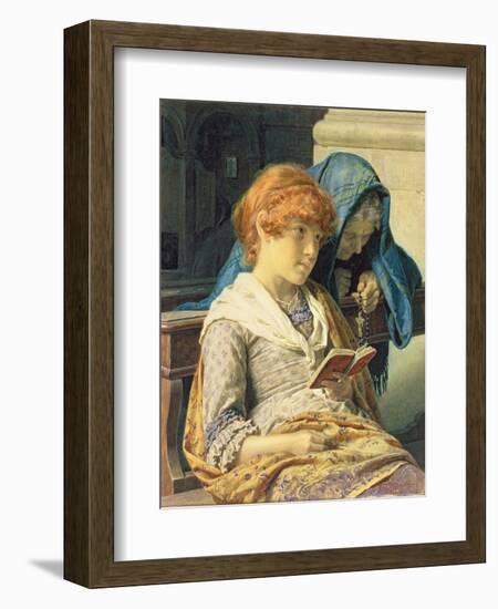 In Church, 1883-Luigi da Rios-Framed Giclee Print