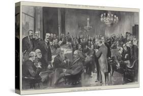 In Clubland, the Travellers' Club, a General Meeting of the Travellers' Club-Thomas Walter Wilson-Stretched Canvas