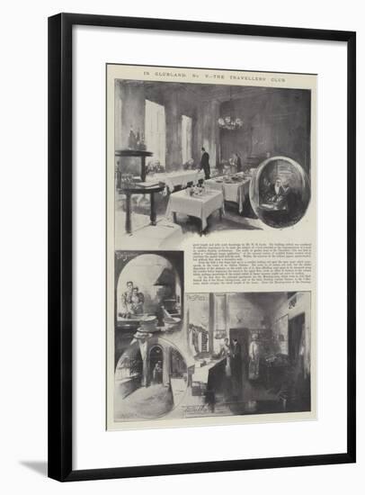 In Clubland, the Travellers' Club-Thomas Walter Wilson-Framed Giclee Print