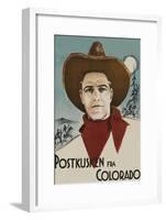 In Colorado "Postkusken Fra Colorado"-null-Framed Art Print