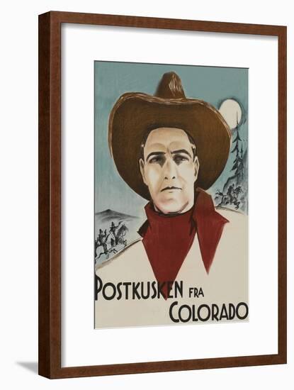 In Colorado "Postkusken Fra Colorado"-null-Framed Art Print