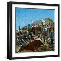 'In Cronje's Laager after Surrender', 1900-Unknown-Framed Giclee Print