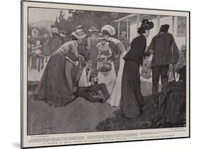 In Danger of Being Killed by Kindness, Wounded Soldiers in Fort Napier Hospital, Maritzburg-Claude Shepperson-Mounted Giclee Print