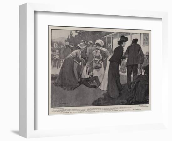 In Danger of Being Killed by Kindness, Wounded Soldiers in Fort Napier Hospital, Maritzburg-Claude Shepperson-Framed Giclee Print