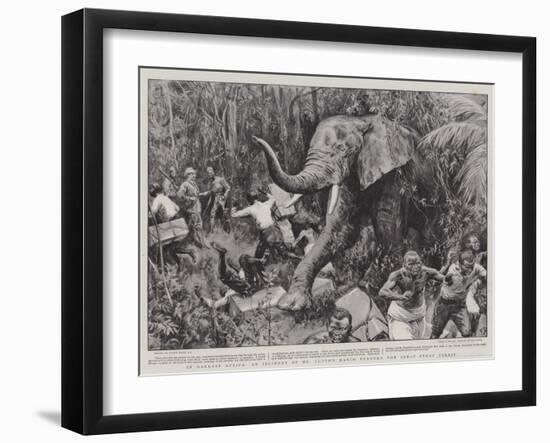 In Darkest Africa, an Incident of Mr Lloyd's March Through the Great Pygmy Forest-Frank Dadd-Framed Giclee Print