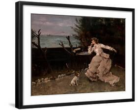 In Deep Thought, 1881-Alfred Emile Stevens-Framed Giclee Print