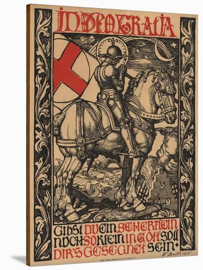 In Deo Gratia World War I Poster-Fritz Boehle-Stretched Canvas