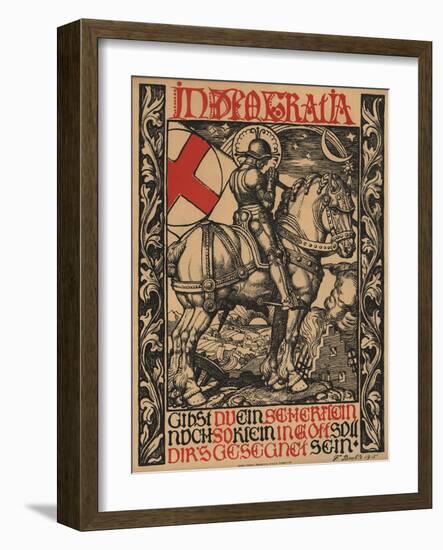 In Deo Gratia World War I Poster-Fritz Boehle-Framed Giclee Print