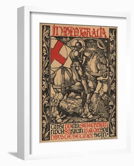 In Deo Gratia World War I Poster-Fritz Boehle-Framed Giclee Print