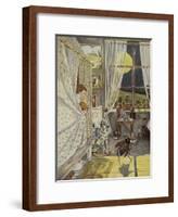 In der Kinderstube, Illustration, 1928-Hans Baluschek-Framed Giclee Print