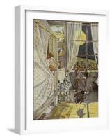 In der Kinderstube, Illustration, 1928-Hans Baluschek-Framed Giclee Print