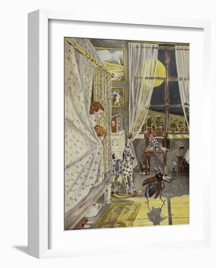 In der Kinderstube, Illustration, 1928-Hans Baluschek-Framed Giclee Print