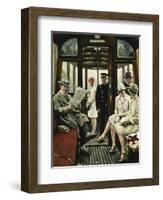 In Der Strassenbahn-Paul Fischer-Framed Giclee Print