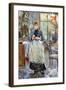 In Dining Room-Berthe Morisot-Framed Art Print