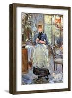 In Dining Room-Berthe Morisot-Framed Art Print