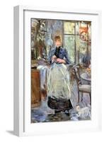 In Dining Room-Berthe Morisot-Framed Art Print