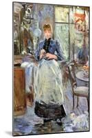 In Dining Room-Berthe Morisot-Mounted Art Print