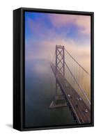 In Dreams, San Francisco Bay Bridge Fog Morning Light-Vincent James-Framed Stretched Canvas