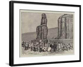 In Egypt, 1882, a Visit to Memnon-null-Framed Giclee Print