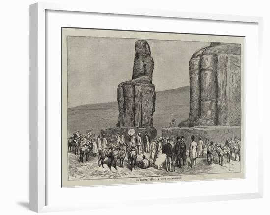 In Egypt, 1882, a Visit to Memnon-null-Framed Giclee Print