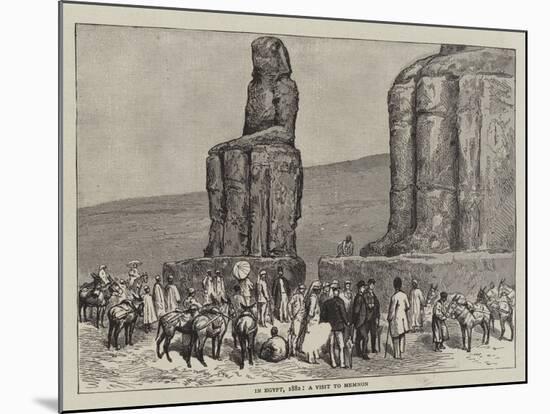 In Egypt, 1882, a Visit to Memnon-null-Mounted Giclee Print