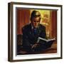 In England, Conrad Began Learning English by Reading Shakespeare-null-Framed Giclee Print