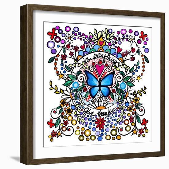 In Everything Give Thanks-Cindy Thornton-Framed Art Print