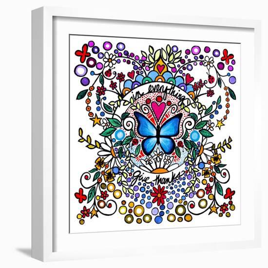 In Everything Give Thanks-Cindy Thornton-Framed Art Print