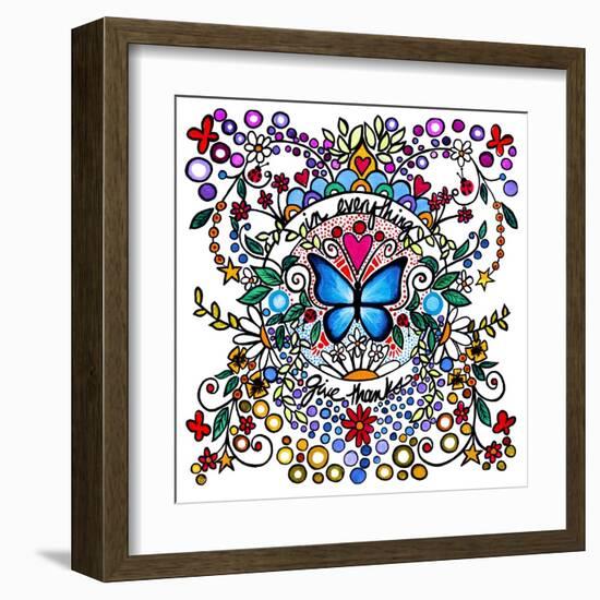 In Everything Give Thanks-Cindy Thornton-Framed Art Print