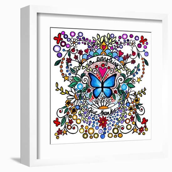 In Everything Give Thanks-Cindy Thornton-Framed Art Print