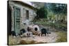 In Farmyard-Giovanni Muzzioli-Stretched Canvas