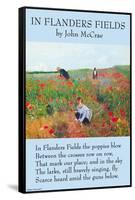 In Flanders's Fields-John McCrae-Framed Stretched Canvas