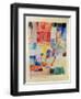 In Front of a Mosque in Tunis, 1914-Paul Klee-Framed Giclee Print