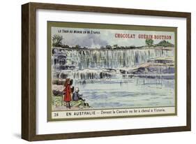 In Front of Horseshoe Falls, Victoria, Australia-null-Framed Giclee Print