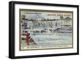In Front of Horseshoe Falls, Victoria, Australia-null-Framed Giclee Print