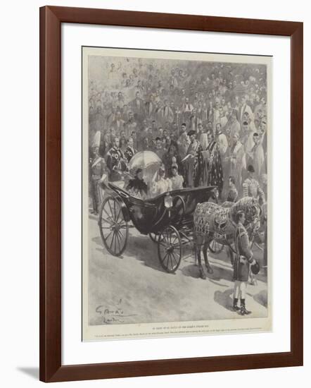 In Front of St Paul's on the Queen's Jubilee Day-G.S. Amato-Framed Giclee Print