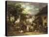 In Front of the Bell Inn, 1793-George Morland-Stretched Canvas