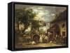 In Front of the Bell Inn, 1793-George Morland-Framed Stretched Canvas