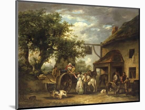 In Front of the Bell Inn, 1793-George Morland-Mounted Giclee Print