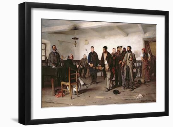 In Front of the Magistrate-Bihari Sandor-Framed Giclee Print