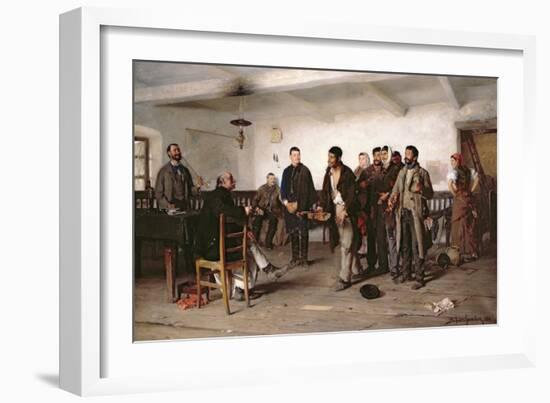 In Front of the Magistrate-Bihari Sandor-Framed Giclee Print